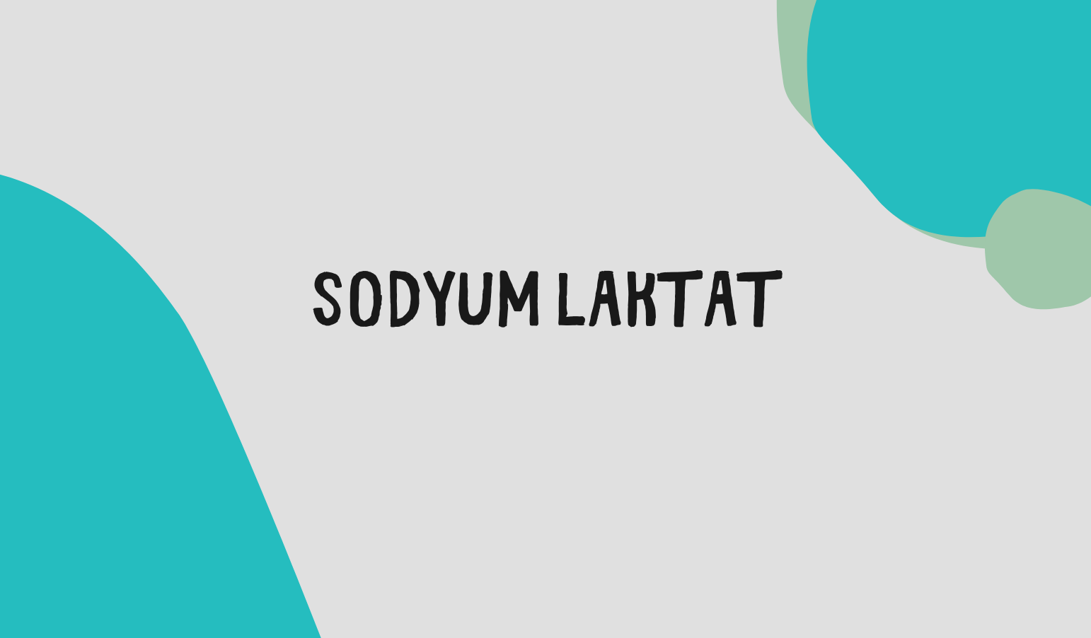 sodyum laktat