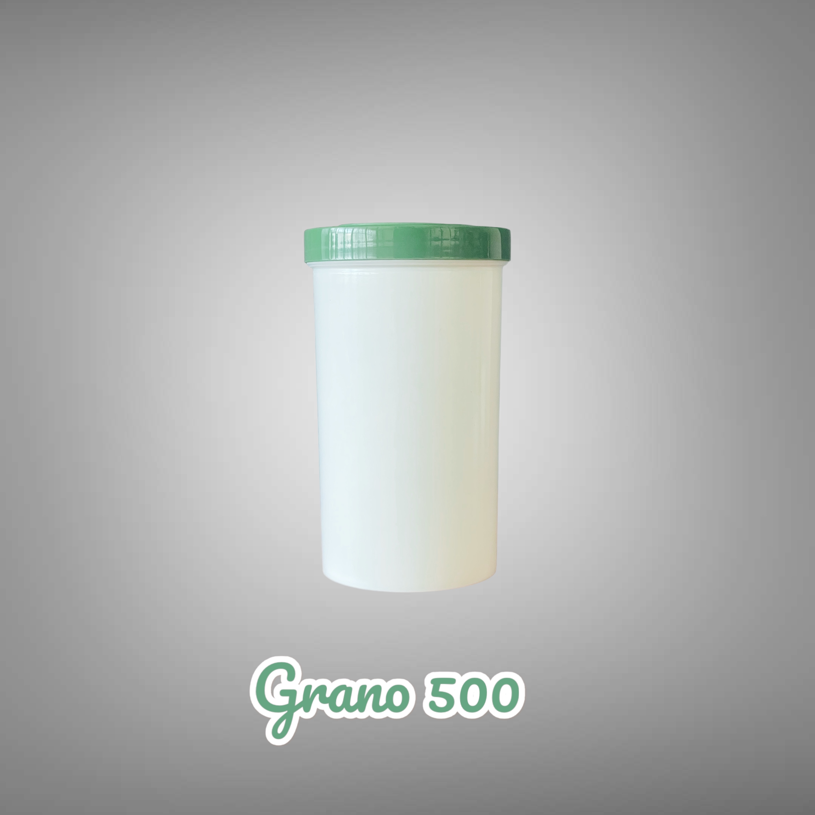 500 ml plastik krem ve balık yemi kutusu
